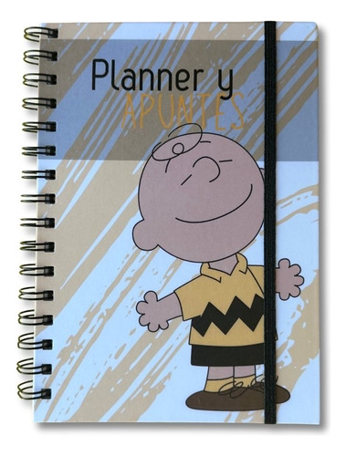 Charlie Brown Planner Semanal Y Apuntes - Agenda Sin Fechas