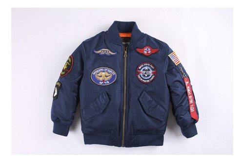 Top Gun Chaqueta Bomber Engrosada Para Otoño E Invierno