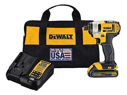 Dewalt Kit De Destornillador De Impacto De 20 V Máx., 1/4 De