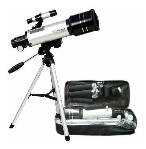 Imagen 3 de 4 de Telescopio Refractor Galileo Italy F400x70 Con Trípode