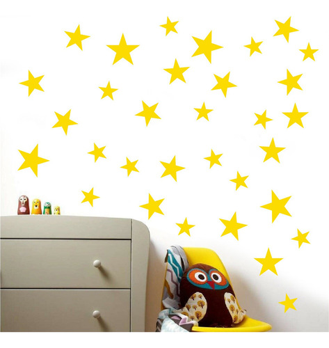 Calcomanía De Pared Para Niños Con Forma De Estrella, Tamaño
