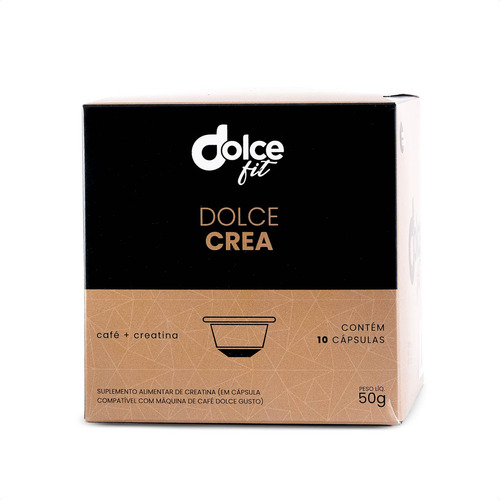 Suplemento 10cps Dolce Fit Crea Café Creatina Monohidratada