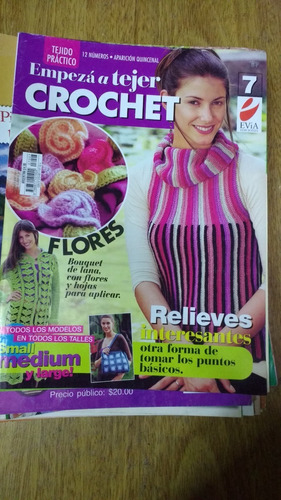 Empezar A Tejer  Crochet - Flores - Relieves Ediciones Evia 