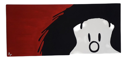 Cuadros Decorativos Modernos - Pintura Mafalda Rojo