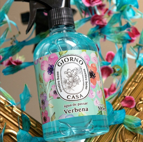 Imagem 2 de 6 de Agua De Passar Aroma Verbena Para Tecidos Giorno Casa 500ml