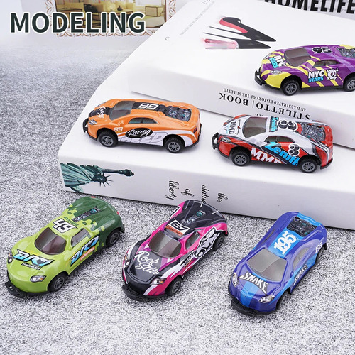 Gwj Original Kit 6 Carrinho Maluco Bate Pula Gira 360 Stunt