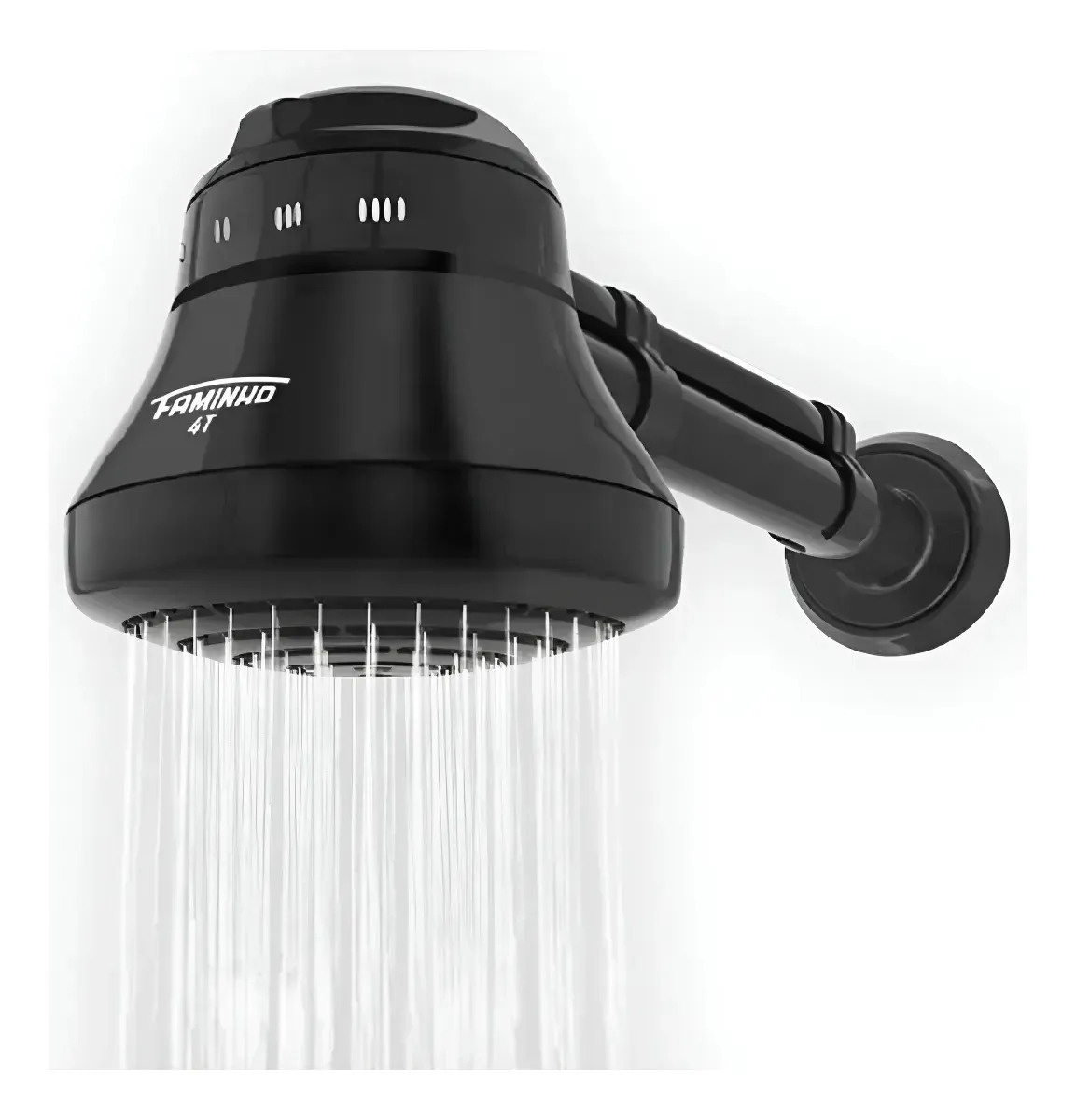 Chuveiro Com Cano Preto 220v 6800w Faminho Fame 6.8 Kw