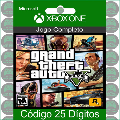 Gta 5 - Xbox One - Código 25 Dígitos - Sem Juros