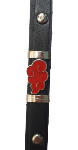 Imagem 5 de 6 de Pulseira Akatsuki Nuvem Vermelha Ajustável