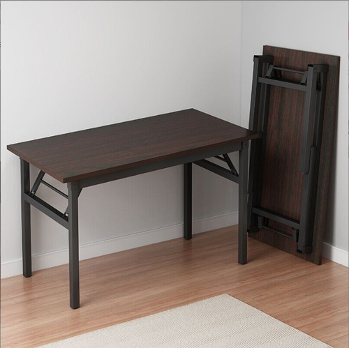 Minimalista Mesa Escritorio De Ordenador Plegable 100cm Negro