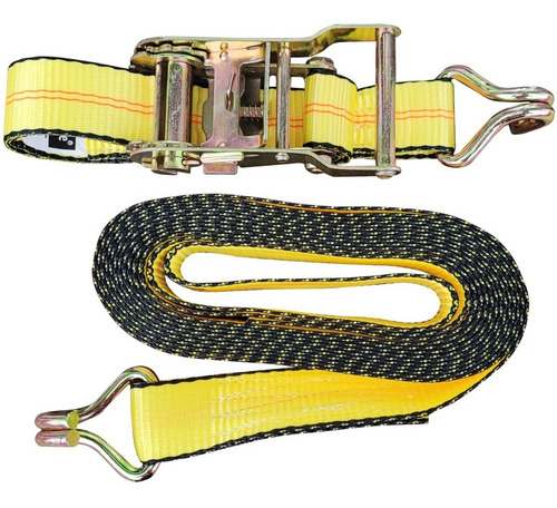 Cinta Amarre T/ Crique 38mm X 6mt Linga Malacate Traca Traka Color Amarillo