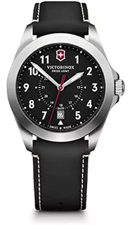 Victorinox Swiss Army Heritage Watch Black Dial, Black Leath