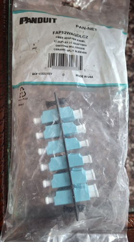 Patch Panel Panduit Fap12waqdlcz 12 Puertos 35.3mm
