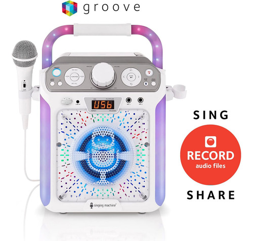 Reproductor De Karaoke Singing Machine Sml682btw Groove C...
