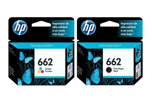 Imagen 2 de 2 de Cartucho Hp 662 Negro / Color 1015 1515 Cz103al
