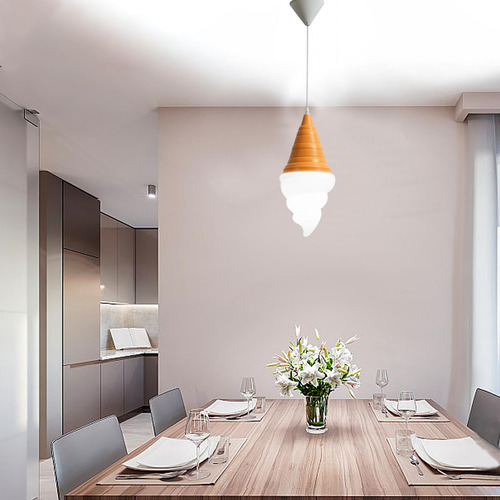 Lustre De Sorvete Minimalista Luz De Teto Luzes Luz Branca