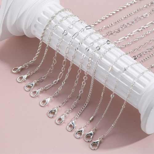 Juego De 11 Pulseras Apilables De Eslabones De Cadenas Mujer