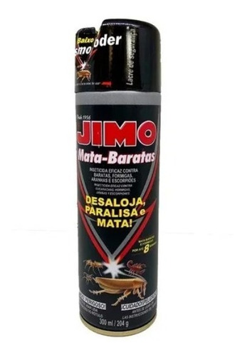 Imagen 1 de 2 de Jimo Mata Cucarachas Arañas Hormigas Veneno Aerosol 300ml Fc