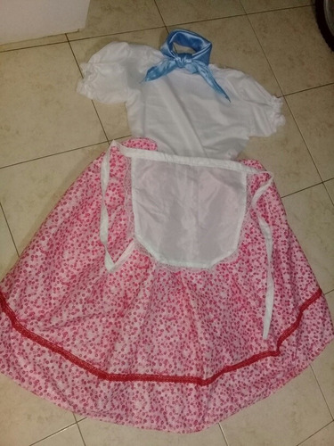 Traje Paisana Niña De 2 A 4  Años De 40 A 50 Cms Aprox