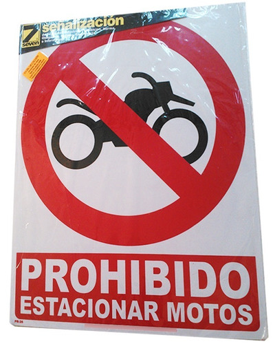 Aviso O Señalización Prohibido Estacionar Moto (Usado)