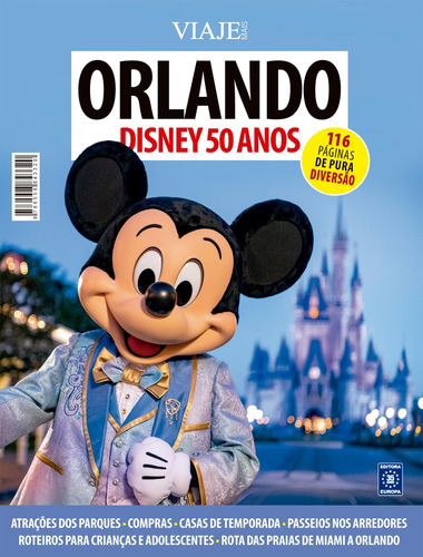 Orlando - Disney 50 Anos, de a Europa. Editora Europa Ltda., capa mole em português, 2022