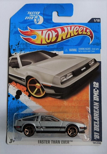 Hot Wheels 81 Delorean Dmc-1 Back To The Future 2010