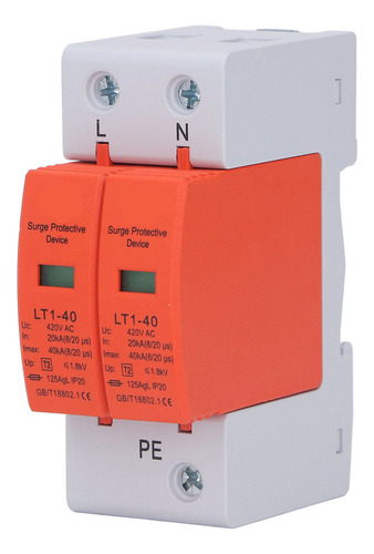 Dispositivo Pararrayos Ac Surge Protector 2p Ignífugo De 36