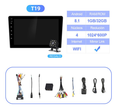 Estéreo Cámara 1+32gb For Fiat 500l 2012-2017 Gps Wifi Bt