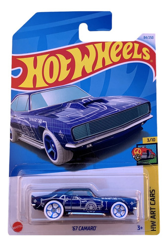 Carrito Hot Wheels '67 Camaro Hw Art Cars Mattel 2024 Nuevo