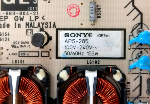 Placa Fonte Tv Sony Kdl-40ex425 Kdl-40ex525 Aps-285 Nova