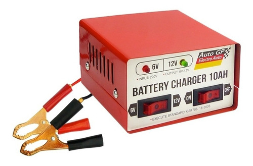 Cargador De Batería Para 6 Volt Y 12 Volt 10 Amperes