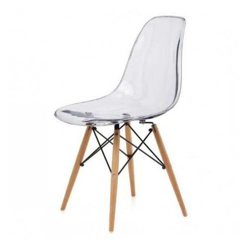 Silla Eames Transparente Diseño Comedor Calidad Premium