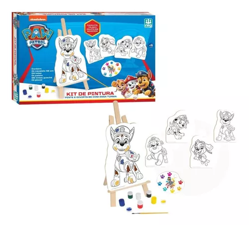 Jogo Infantil Brinquedo Kit Pintura Patrulha Canina