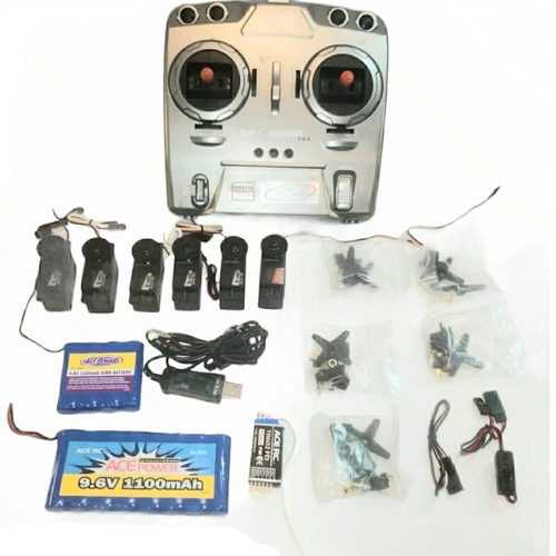 Radio Control Ace Sky Commander 6 Canales Con Servos