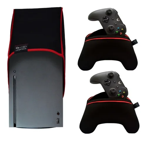 Kit 1 Funda Consola Vert. Xbox Serie X + 2 Fundas Joystick