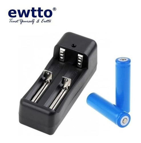 Cargador Universal De Baterías Ewtto + 2 Pilas 18650