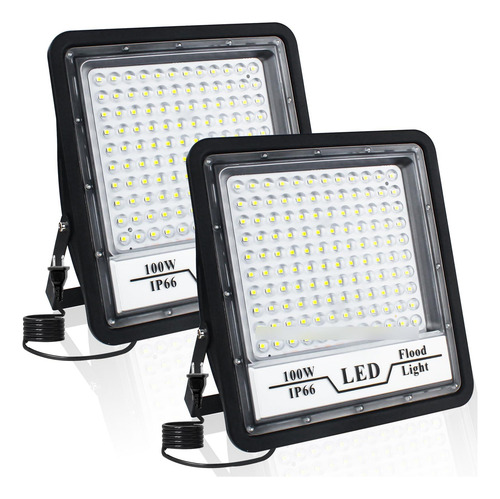 Reflectores Led Exterior Ip66 100w 10000lm Luz Blanco