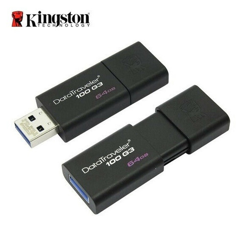 Pendrive Kingston Data Traveler Dt100 64gb Usb 3.1 3.0 2.0