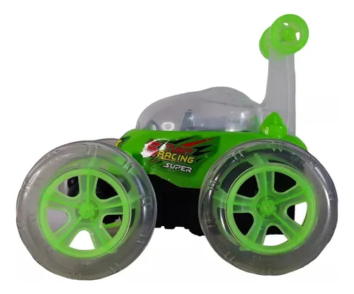 Carro Loco Control Remoto Luces Led Doble Tracción Stunt Car