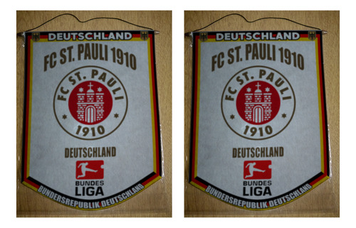 Banderin Grande 40cm Alemania Fc St. Pauli 1910