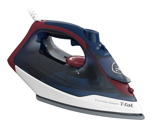 Plancha Vapor T-fal Fv2833 1600w Cerámica Express Steam Color Azul