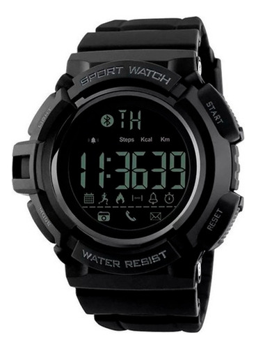 Reloj Tactico Militar Bluetooth Nt20 Sumergible Nictom Color de la malla Negro