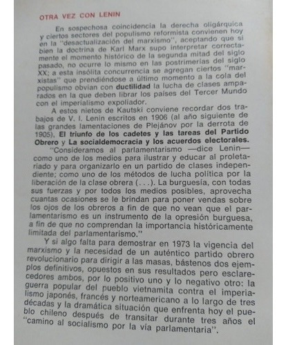 El Triunfo De Los Kadetes Y Las Tareas Del Partido Obrero (Usado)