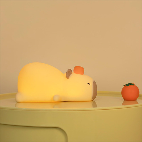 Lámpara Dimmable Silicona Capibaras Usb Para Niños Color De La Estructura Color De La Pantalla