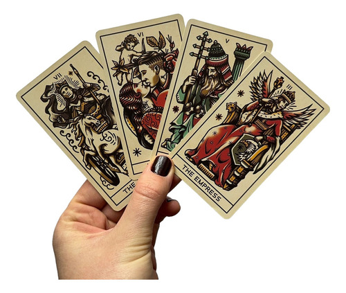 Mazo Cartas Tarot Rider Colección Tattoo Mágico Esotérico