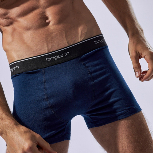 Imagen 9 de 10 de Boxer Hombre Algodón Briganti Pack X3 Calzoncillos Hxim09529