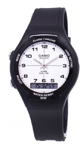 Reloj Casio Hombre Aw-90h-7b Negro Analogo / Lhua Store