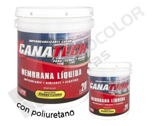 Imagen 1 de 4 de 20k + 4k Impermeabilizante Canatech En Colores!
