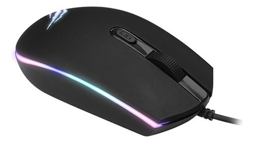 Mouse Con Cable Havitms1003 Gamer Con Luces Rgb Y Config Dpi Color Negro Negro