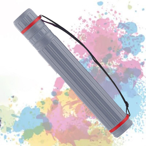 Tubo De Póster Con Correa Para El Hombro Caja De Gris
